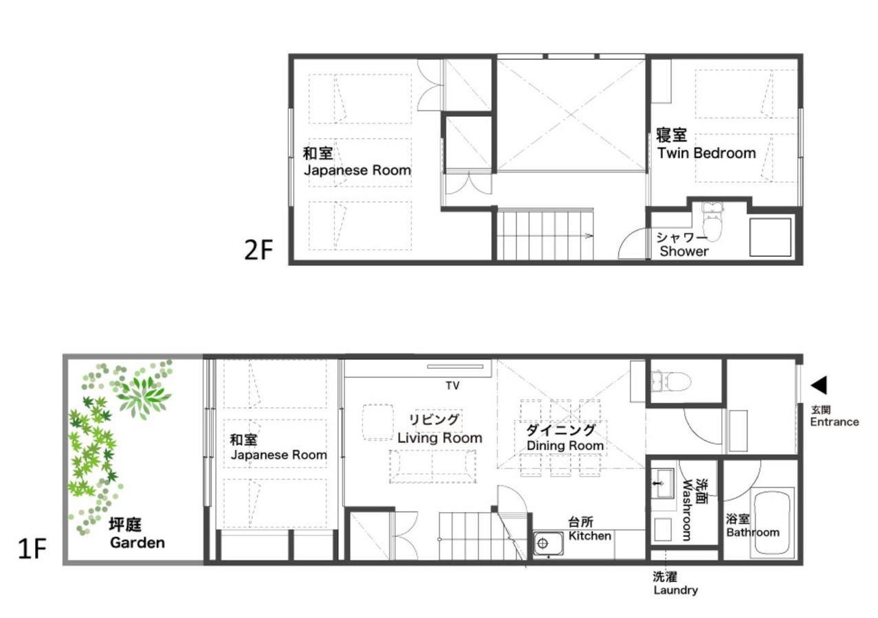 Вилла Shimabara Kaiden Machiya House Киото Экстерьер фото